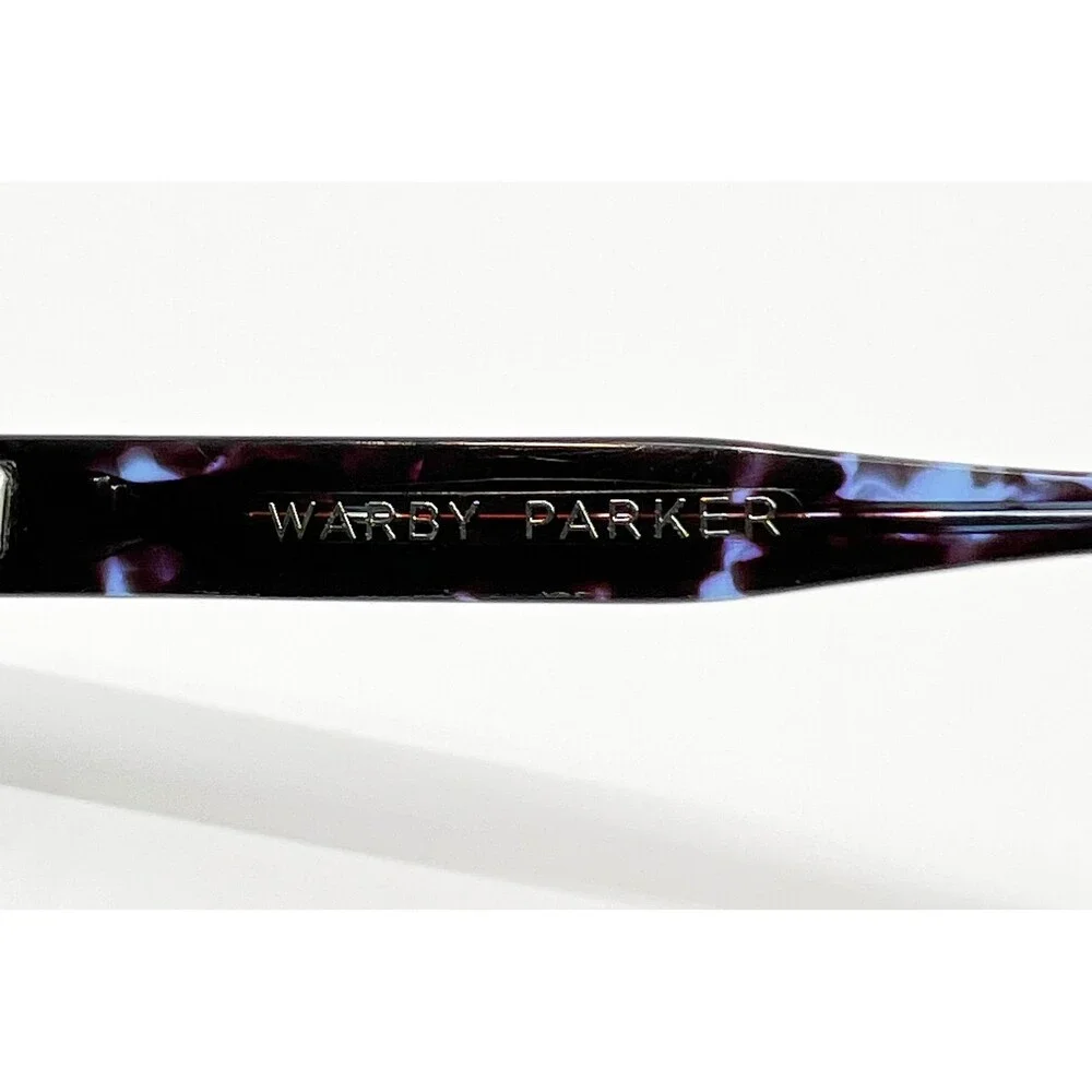 Warby Parker Hayes Eyeglasses Womens Blue Tortoise Round 49-20-145